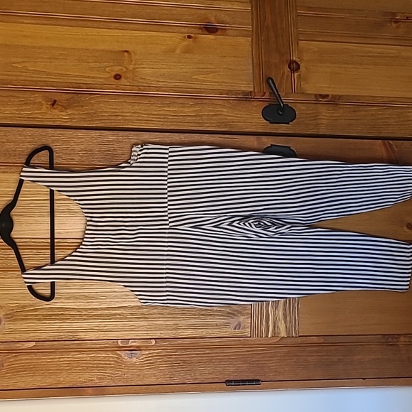 Mordenmiss overalls, blue and white stripes, size M - Picture 2 of 3